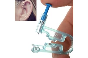 TEEROVA 2× Disposable Safety Ear Piercing Gun Unit Tool With Ear Stud Asepsis Pierce Kit