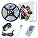 Price comparison product image RoLightic 5M Waterproof Led Strip Light,Multi-Color,SMD 5050 150LEDs Color Changing Flexible Led Strip Kit with 44 key Remote Controller + Power Adapter for Home Kitchen Cabinet Car TV Lighting Decoration