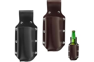 DAWRIS 2pcs Biergürtel Bierhalter, PU Flaschenhalter Gürtel Bierflaschenhalter Bierholster Bier Holster Bierdosen Bier Dose Getränkehalter Bier Rucksäcke Getränkehalter Gürtel Portable Biergürtel