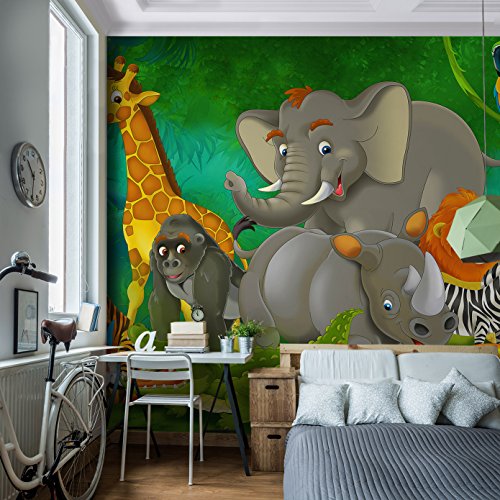 Fototapete Jungelbuch 352 x 250 cm – Vliestapete – Wandtapete – Vlies Phototapete – Wand – Wandbilder XXL – !!! 100% MADE IN GERMANY !!! Runa Tapete 9041011a - 3