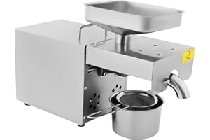 RAINWEEL 1500W Automatische Ölpresse Maschine Edelstahl Elektrisch Ölpresse mit LCD Anzeige 6-Gang-Smart-Heizung