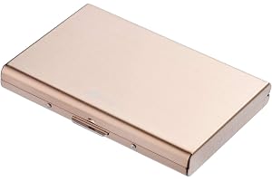 BONSYL® RFID Slim Metal Kreditkortshållare Plånbok för kvinnor och män, Kreditkortshållare RFID Skydd Signal Shield.(6 Kortpl