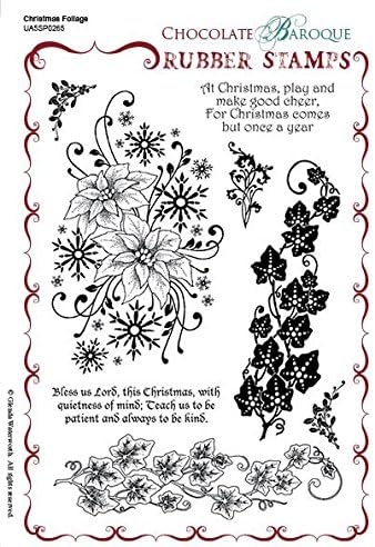 A5 Chocolate Baroque Unmounted Stamps - Christmas Foliage