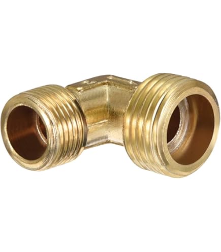 1 Pack 90 Degree Elbow, 3/8 Inch Male X 3/8 Inch Male Brass Right Angle Pipe Fitting Connector For Fluid Gas Fuel Oil Pipe 31x31mm - View #3