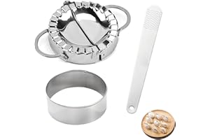 GETJOY 3 PCS Dumpling Maker Set, Dumpling Maker, Gyoza Maker, Ravioli Mould, Dumpling Mould Pastry Tools Ravioli Mold Gyoza Maker DIY Kitchen Accessories, Dumpling Presser Dumpling Make Mold