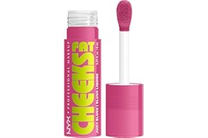 NYX Professional Makeup Fat Cheeks Juicy Blush, Blush Liquido Idratante, Colore Modulabile, Formula Vegana infusa con Peptidi, Olio di Lampone e Kiwi, Shade 07 Plum Pop, 8 ml