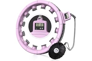 ‎AGOKUD AgoKud Smart Hula fitness Hoop Übung mit Zähler、Schwerkraft Ball, 16 Abschnitt einstellbar abnehmbar 360°Wrap-around-Massage hoola Reifen hoop für Gewichtsverlust Erwachsene Kinder abnehmen Anfänger