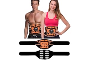 Erysin EMS Bauchtrainer, EMS Trainingsgerät, Massagegeräte Pro Gürtel Elektrostimulatoren Stimulationsgerät für Männer Frauen Aluminiumblech Muskelstimulator, Muskelaufbau ABS 10 Modi 30 Intensitäten
