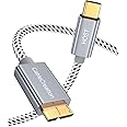 CableCreation Usb C To Micro B 3.0 (Gen 2/10G), 1Ft Usb 3.1 Type C Cable Braided For Macbook (Pro), Hdd External Hard Driver And Smartphone (Samsung S10/S9/S8), 0.3M/(Gray)