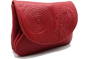 LUGUPELL Monedero de Mujer, Señora y Chica de Piel (Cereza)