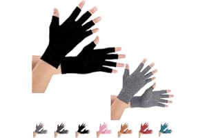 Brace Master 2 paires Gants d'Arthrites Compresse des Gants, Réchauffe des Joints de Doigt,Soulage les Douleurs Polyarthrite Rhumatoïde,Arthrose,Syndrome de Canal,Carpien,Tendinite
