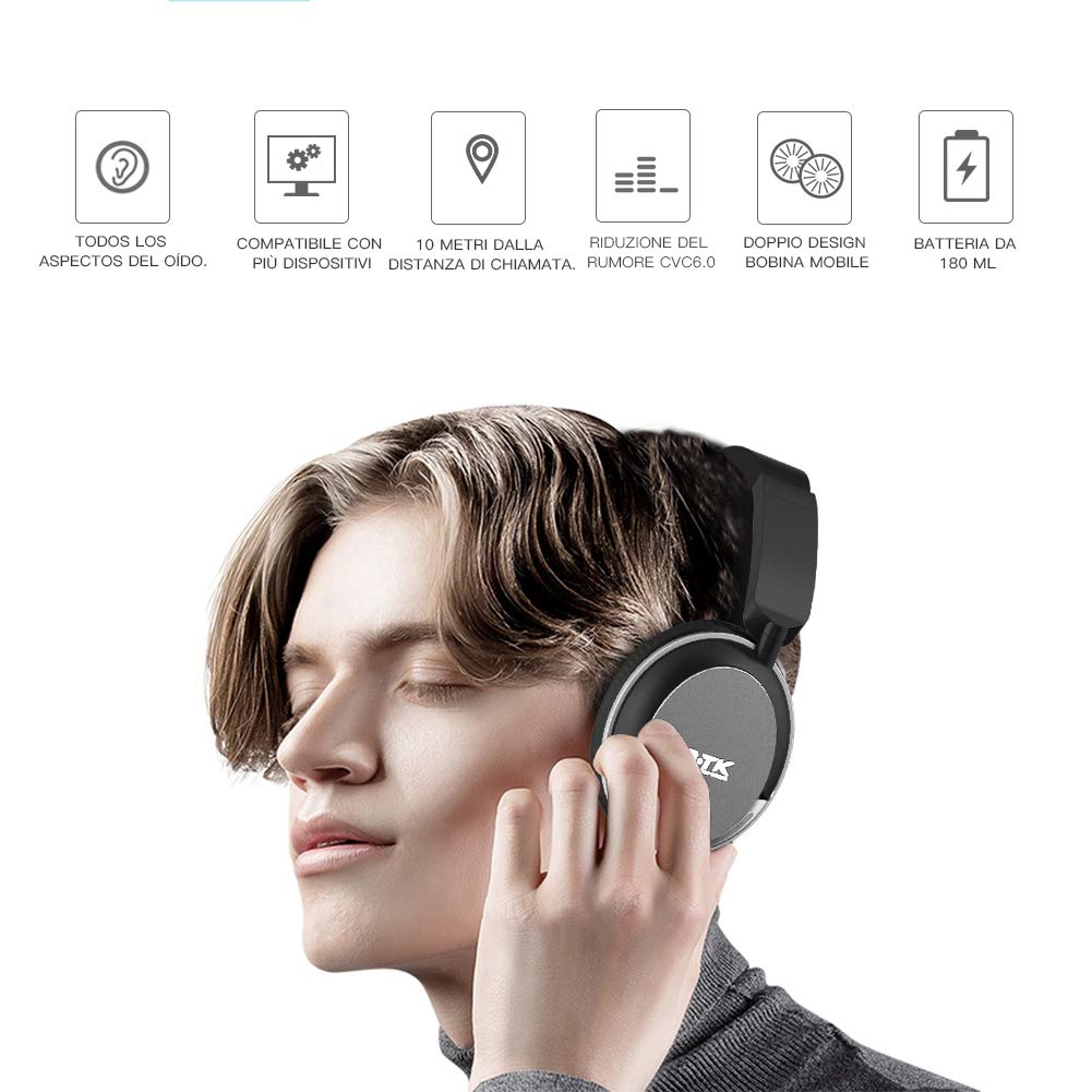 MTK-Auriculares-Bluetooth-para-Deportes-reduccin-de-Ruido-Casco-Deportivo-Resistente-al-Sudor-Auriculares-inalmbricos-magnticos-con-micrfono-Adecuado-para-Sistemas-iOS-y-Android