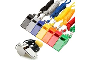 Hipat Fischietto, Fischietti Sportivi con Cordino, Fischietto dal Suono Forte E Chiaro, Ideale per Allenatori, Arbitri E Ufficiali di Gara