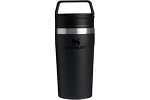 STANLEY 1913 Mug Isotherme Cafe To-Go 0.35L - 4 Heures Chaud - 5 Heures Froid - Étanche et Compact - Thermos Café avec Poignée - Lavable au Lave-Vaisselle - Black
