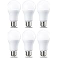 Amazon Basics - Confezione da 6 lampadine a LED, con attacco Edison E27, piccolo, da 10 W (equivalente a 75 W), luce bianca c