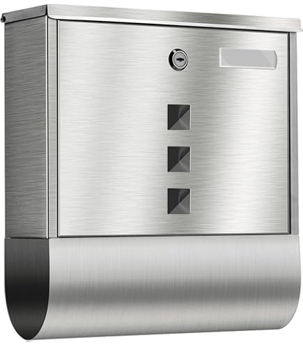 Buzón Acero Inoxidable Bakaji Buzu00f3n De Pared De Acero