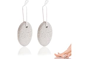 JOWFAY Pietra pomice naturale 2 pezzi strumento vulcanico per pedicure per piedi e mani scrub naturale rimozione calli pelle morta e calli doppio uso cura del piede alternativa pedicure Whetstone