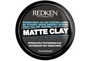 Redken, Cire Modelante à l'Argile pour Effet Déconstruit, Texture légère, Touché Souple, Sans Résidu, Pour Tous Types de Cheveux, Matte Clay, 75ml
