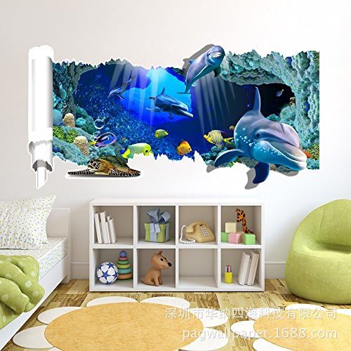 WVX3D (Sha Yu) cartoon animation decorative painting collage wall wallpaper living room bedroom children's room HD stereo self-adhesive stickers
