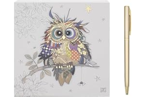 L & P Home & Gifts Otto Owl Memo Block | Designed By Bug Art | Artistic Square Memo Block For Office, Home or Schools | Murphy Mutt Memo Pad Block With Lovely Designs