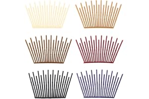 FSSTUD 6 paia di pettini per capelli ad incastro, doppio pettine, fermagli per capelli, pettini laterali magici per coda di cavallo, accessori per lo styling dei capelli, per donne e ragazze, multicolore