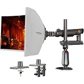 North Bayou NB F7 Ergonomic RGB Aydınlatmalı 32-60 inch B&uuml;y&uuml;k Ekranlar İ&ccedil;in Profesyonel 2026 Versiyon Monit&ouml;r Standı (32-60 I
