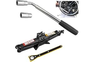 FEIDAK Scissor Jack for Car - 2 Ton (4,409 lbs) - Portable Tire Jack Tool, Ideal for SUV & Auto - Universal Emergency Kit with Heavy Duty Lug Wrench