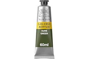WINSOR & NEWTON SG Education GAL 2120447 Full Range of Galeria Acrylic, 60 mL Tube, Olive Green