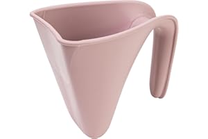 Shnuggle Bath Rinse Jug | Soft Rim Baby & Toddler Shampoo Rinser | Bath Hair Rinsing Cup | Hair Wash Jug with Handle | Essential Bath Accessories | Blossom Pink