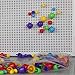 Fajiabao 318pcs Colorful Mushroom Nails Pegboard Intelligence Learning Education Board Jigsaw Puzzle Game Toys Set for Boys Girls Kids Birthday Xmas Gifts