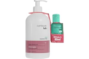 Cumlaude Lab - Higiene Íntima CLX Gel, Gel Limpiador con Clorhexidina, Activo Vegetal y pH Neutro, Aporta una Acción Higienizante, Refrescante, Protectora e Hidratante - 500 + 50 ml