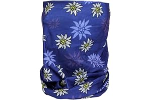 ALSINO Trend-world Foulard Multifonction sans Couture en Forme de Tube, Tour de Coup écharpe Multi-Usage :MF-321 Edelweiß Dunkelblau