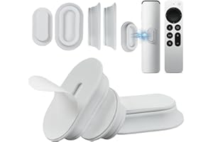 Votoko 6 Stück Verbesserte Magnetischer Fernbedienung Halterung, Silikon Halterung Fernbedienung, Fernbedienungshalter fur TV/Klimaanlagen/Ventilator (Grau)