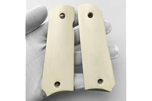 Aibote 1911 Pistolengriffe Imitation Elfenbein Ersatz benutzerdefinierte DIY EDC Pistolen Griffe voller Größe passt die meisten Commander, Standard & Regierung 1911 Modelle