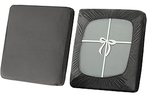 SYLC Sofa Sitzkissenbezug, Stretch Sitzkissenbezug rutschfest Mit Krawatten, Samt Überzüge Für Wohnwagen Polster Sitzbezüge Für Sofa(Gray,Großer 3-Sitzer)