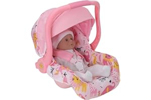 HTI BabyBoo Dolls Car Seat | Comfort Carry Along Chair | Baby Doll Travel Car Seat With Storage | Integrated Strap Fits Dolls up to 45cm | Prams, Pushchairs and Dolls Accessories | Ages 3+