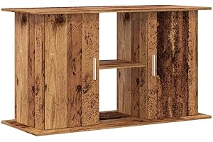 vidaXL Aquarium Stand/Cabinet - Engineered Wood Fish Tank Furniture with Storage, Old Wood Design - Living Room/Office Decor, 101x41x58 cm
