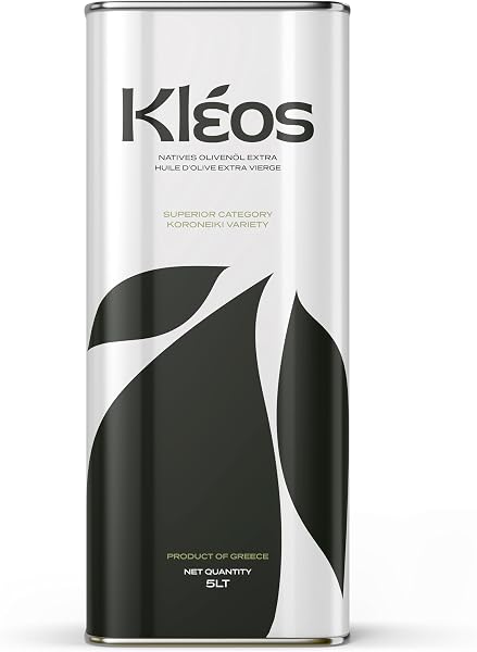 Kleos Extra Natives Olivenöl 5 Liter - Ernte 2025-26 - Reich an Polyphenolen - Kaltgepresst aus Griechenland - Premium Qualität - MHD: 31/07/2027 - 1