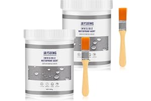 UIEAMSIO 600g Agent Anti-Fuite Étanche,Agent De Revêtement Imperméable Transparent,Waterproof Anti-Leakage Agent, Resine Etancheite, Pour Salle De Bain, Toilettes, Carrelage, Murs, Toit