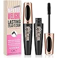 Waterproof Mascara,4D Mascara Black Volume and Length Waterproof,Eyelash Mascara,False Lash Effect Mascara with Soft Mascara Brush, Long Lasting Fibre Mascara,No Smudge Maskara,Organic Mascara