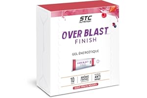 STC NUTRITION - Over Blast Finish - Gel énergie concentrée à diffusion prolongée - Action anti-fatigue et récupération - Actif breveté - Résultats prouvés