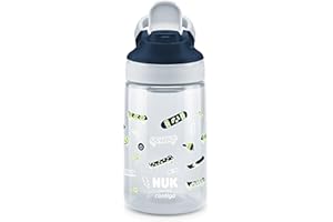 NUK By Contigo Easy Sip Cup | Trinkflasche für Kinder (ab 4 Jahren) | auslaufsicher | Hergestellt aus strapazierfähigem Tritan | BPA-frei | spülmaschinenfest | 420 ml | Skater