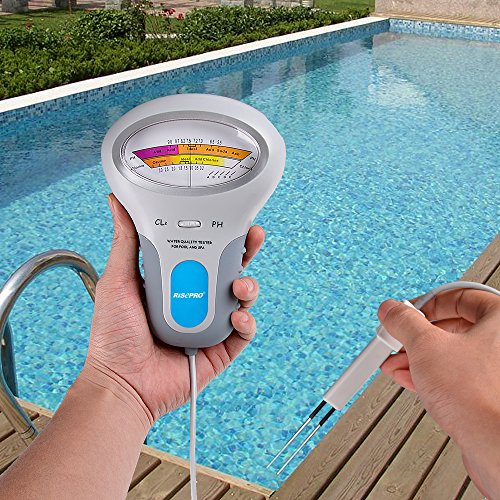 Chlor Tester , risepro® pH und CL2 Chlor Level Tester Pool Wasser Spa Wasser Qualität Analyse pc-102 - 7