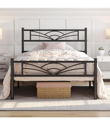 Beliani Letto Matrimoniale In Legno Bianco Con Rete A Doghe – Design Scandinavo 180x200 Cm