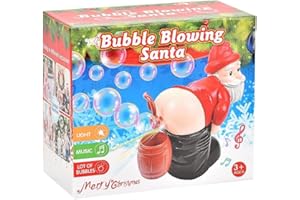 Diabolical DP1343 Bubble Blowing Santa for Teenagers, Funny for Adults, Kids Stocking Fillers Boys, Bubble Blower, Good for 12 Year Olds