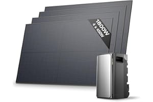 EF ECOFLOW EcoFlow STREAM Ultra 1.92kWh Balcony Power Plant & 4*450W Solar Panel, Plug & Play, 2.8KW Solar Input-4 MPPT, 2 AC Ports, 800W Micro Inverter, 21kWh Expandable, 6K-Cycle LFP Battery, AI Smart Control