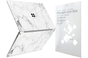 Digi-Tatoo Ultradünne Schutzhülle Skin Aufkleber für Microsoft Surface Laptop 4 (2021 Release) 3 (2019 15 Zoll, einfach anzubringen, kratzfest, rückstandsfreie Vinylhaut [Frischer Marmor]