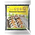 Premium Roasted Nori Seaweed Sheets | 10 Sheets (25g) | Crispy | Gluten-Free | No Preservatives | Ideal for Sushi, Gimbap, Ramen | Onigiri & Healthy Snacks