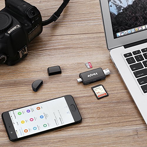 Vanja Lecteur de Cartes SD Micro SD  USB Type C Micro USB OTG et Lecteur de Carte m  moire USB 2 0 pour SDXC  SDHC  SD  MMC  RS-MMC  Micro SDXC  Micro SD  Carte Micro SDHC et UHS-I