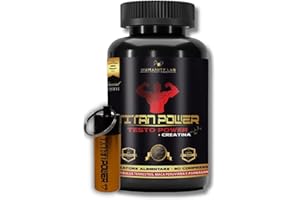 HUMANITY LAB TITAN POWER | 90 Caps Pre Workout | Testo Power più Creatina Monoidrata per Aumento Massa Muscolare con La Maca Peruviana, Tribulus Terrestris Pro, Ashwaganda Bio